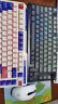 珂芝(KZZI)K75机械键盘有线蓝牙无线2.4G三模gasket结构82键75配列PBT键帽非柯芝RGB背光莱茵版TTC烈焰紫轴 实拍图