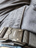 徒狮（TUSHI）尼龙腰带男士合金战术插扣学生商务工装弹力透气布裤带军训皮带 黑色 125CM 实拍图