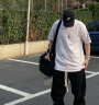 阿迪达斯 （adidas）春夏简约男装运动套头时尚潮流T恤IR8492 黑色/滑石色 XL  晒单实拍图