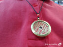 【龙虎山发货】山鬼花钱吊坠道家真品古钱币项链朱砂八卦铜钱饰品 祝福款 天干地支山鬼花钱3.5cm 实拍图