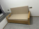 娴尚居 沙发床实木两用乳胶沙发床可折叠小户型客厅双人阳台坐卧两用 外径1.66米/内径1.48米-海绵款 升级带储物款/请备注颜色 实拍图