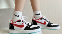 NIKE耐克 yykids COURT BOROUGH LOW (GS) 女童芝加哥低帮休闲运动鞋 DQ5354-161 37.5 实拍图