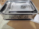 庄子然烤鱼炉烤鱼盘全套不锈钢家用抽拉式烤鱼专用锅 长40x宽30x高15（2-4斤鱼）烤盘深 4.5cm 通风抽拉款（网+赠品九件套） 实拍图