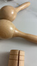 欧麦尔奥尔夫打击乐器幼儿园原木套装玩具教具响板沙锤铃鼓三角铁双响筒 原木沙锤一对 实拍图