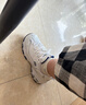 斯凯奇（Skechers）女鞋小白熊女士休闲鞋子厚底增高百搭运动软底老爹鞋女99999863 白色/海军蓝色/WNV1 35.5 实拍图