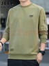 JEEP SPIRIT吉普卫衣男士秋冬季男装长袖t恤男宽松韩版潮流上衣外套 军绿 XL 实拍图