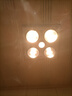 施丹 浴霸灯暖排气扇照明一体老式传统顶四灯泡取暖灯浴室卫生间三合一 传统顶-开关【4灯银泡】3合1 实拍图