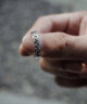 欧颜925银貔貅戒指男士潮个性开口单身食指环女尾戒520礼物送男女友 精美包装 实拍图