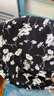 莎妮朵罗夏装新款女装宽松减龄碎花显瘦款裙子显瘦吊带雪纺连衣裙16818 黑色 2XL 建议130-150斤穿着 实拍图