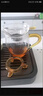 高茗日式公道杯玻璃茶具分茶器带茶漏一体泡茶杯高端公杯茶海茶漏套装 金色把公杯+茶漏400ml 实拍图