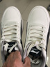 李宁板鞋男鞋2025秋季新款白色鞋子潮流低帮耐磨运动小白鞋正品休闲鞋 创意LOGO黑白 41 (255mm) 实拍图