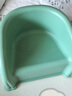 兔可图婴幼儿童塑料小凳子靠背椅加厚宝宝沙发餐椅小椅子防滑板凳洗澡凳 抹茶青 1只【优质加厚PP材质】 实拍图