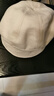 稻草人帽子女新款百搭麂皮绒贝雷帽日系大脸适合大头围显脸小八角帽洋气 米色 均码 实拍图