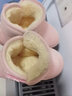Hello Kitty童鞋女童雪地靴女孩冬季短靴宝宝加绒加厚保暖大棉鞋6805粉色29 实拍图