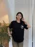 MMOPTOP潮牌重磅T恤男夏季潮流印花情侣短袖舒适休闲上衣女M0030黑色M 实拍图