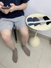 耐尔（NAIER）袜子男士夏季网眼薄款透气短筒袜高弹舒适吸汗纯色百搭棉袜 小麦色+原木色+藏青+深灰+黑 均码 实拍图