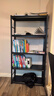 唐辑书架书柜家用落地置物货架学生钢制收纳储物架子 黑五层80*30*160 实拍图