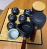 苏氏陶瓷（SUSHI CERAMICS）功夫茶具套装实木手柄双侧把茶壶日式竹面储水式茶盘茶托礼盒装 实拍图