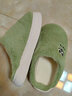 安尚芬棉拖鞋女士外穿秋冬季新款居家卡通保暖加绒半包跟情侣地板拖鞋男 绿色【大眼崽】 36-37 适合35-36 实拍图