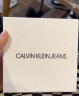 Calvin Klein Jeans男士真皮休闲双面金属字母带头牛皮腰带节日礼物HC551H19 003-太空黑 100cm 实拍图
