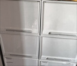 洋洋鱼收纳箱抽屉式塑料透明衣服内衣物零食整理箱多层衣柜特大号储物箱 实色 1个D  宽28*深36*高16.6cm 实拍图
