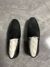 金利来（Goldlion）男鞋一脚蹬豆豆鞋舒适乐福鞋商务休闲皮鞋57101035001A-黑色-37码 实拍图