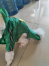 CHU XING JIA 狗狗雨衣全包卡通防水四脚幼犬秋冬宠物衣服泰迪透明雨衣宠物 绿色恐龙M（胸围47cm背长33cm） 实拍图
