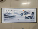 喜巢山水风景画自粘墙贴画客厅沙发背景墙壁画水墨画书房卧室自粘贴画 流水生财A款 A型 长120cm x 宽50cm 实拍图