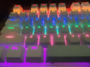机械革命 耀·K330机械键盘 有线键盘 游戏键盘 金属面板104键混彩背光键盘 全键无冲 电脑键盘 白蓝色 茶轴 实拍图