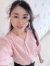 MARKYINXIANG法式雪纺衬衫女2025夏季新款设计感甜美t恤女小众七分泡泡袖上衣 MMG8015   粉红色 L （115-125斤） 实拍图