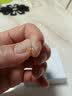 Lnieer999足银耳钉迷你超闪小耳钉女养耳洞mini隐形防堵针耳骨钉银耳棒 白色超闪养耳棒【S999足银】 实拍图