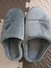 惠夫人棉拖鞋冬季半包跟室内居家居情侣防滑毛毛冬天拖鞋男士 秋风拖 灰色 40-41码(适合39-40码穿) 实拍图