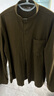 无印良品（MUJI）男式 法兰绒立领衬衫 长袖休闲百搭衬衣男士外套纯棉全棉ACA75C1A 卡其绿 L （175/100A） 实拍图