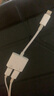 索致（SSIOIZZ）苹果耳机转接头适用于iPhone14/13/12/11/ProMax/XR/Plus/充电音频转换器【Lightning接口】二合一 通话充电听歌【双Lightning】四合一转 实拍图