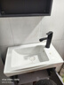 优莱可可【上门安装】浴室柜卫生间家用太空铝小户型一体洗脸盆柜组合陶瓷 50cm灰平板盆柜全套镜柜宽度30 自行安装 实拍图