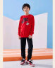 NIKE耐克童装男女童卫衣+裤子2件套24春秋儿童卫衣长裤套装 学院红 160/80(XL) 实拍图