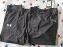 安德玛（Under Armour）童装大童紧身裤活动训练裤男童透气高弹力儿童运动裤 黑色 170 实拍图