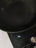 顺达玻璃盖无涂层精铁炒锅真不锈耐磨防锈铁锅燃气灶明火专用 无涂层防锈铁锅【带盖】 34cm 实拍图