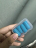 H&K 隔音耳塞 防噪音睡眠耳塞睡觉专用隔音 舒适不伤耳海绵防吵耳罩打呼噜降噪助眠 蓝色4只/盒 实拍图