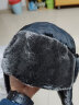 蓝猫笔记冬季帽子加绒加厚雷锋帽护耳帽冬天防风防寒防水保暖风雪帽情侣帽 灰色 L（58-60cm） 实拍图