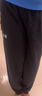安德玛（Under Armour）男女童运动长裤大童宽松针织休闲束口裤243125166 黑色 160cm 实拍图