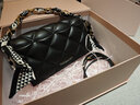 CHARLES&KEITH菱格链条丝巾饰小方包包女包生日七夕礼物送女友CK2-70770588 Black黑色 S 实拍图