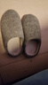 【95成新】京东京造【羊毛拖】可拆卸两面可穿棉拖鞋家居拖鞋女大象灰36-37 JZ-2443   实拍图