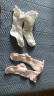 婴儿袜子夏季纯棉薄款新生儿0-3月夏天胖宝宝透气儿童中筒松口袜 S码3-12月脚长9-11厘米 粉色+白色（2双） 晒单实拍图