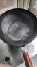 九阳（Joyoung） 大铁锅炒锅家用炒菜锅养油不粘老式燃气煤气灶通用具无涂层精铁 34CM带盖-带附耳 34cm 实拍图
