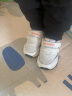 基诺浦（ginoble）学步鞋机能鞋23秋新款透气减震1-5岁男女宝宝鞋子 GY1348 白色/黑色/帆船蓝 140mm 内长15  脚长13.6-14.5cm 实拍图