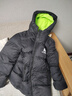 雪中飞冬季新款儿童羽绒服男童保暖外套女童中大童冬季面包羽绒服 黑色 160 实拍图