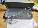 蔡司（ZEISS）镜片超轻大框近视眼镜男防蓝光眼睛架女可配度数散光眼镜胖脸加宽 银色 配1.56防雾防蓝光镜片0-400度 实拍图