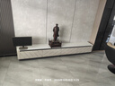 白蚁实木烤漆电视柜落地简约轻奢风岩板电视柜茶几组合柜客厅储物柜 1.4茶几+2.8电视柜【实木烤漆】 实拍图