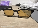 派丽蒙CC反转镜一镜两用磁吸眼镜男可配度数近视太阳镜女96036 B2 砂黑/亮黑色 实拍图